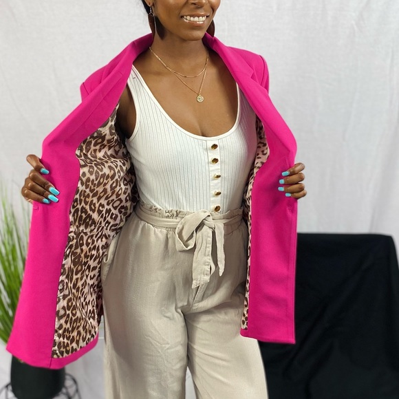 Leopard Cuffed Blazer - Picture 5 of 6